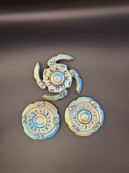 Articulated gyro fidget spinner hero shot